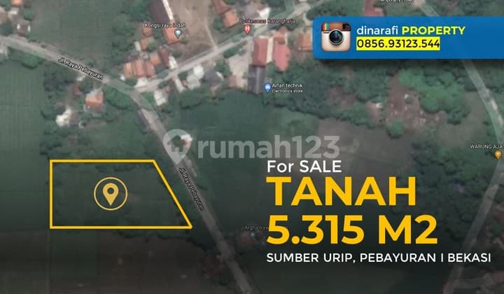 Tanah 5.315 m² Jalan Raya Pebayuran, Kertasari Pebayuran Bekasi