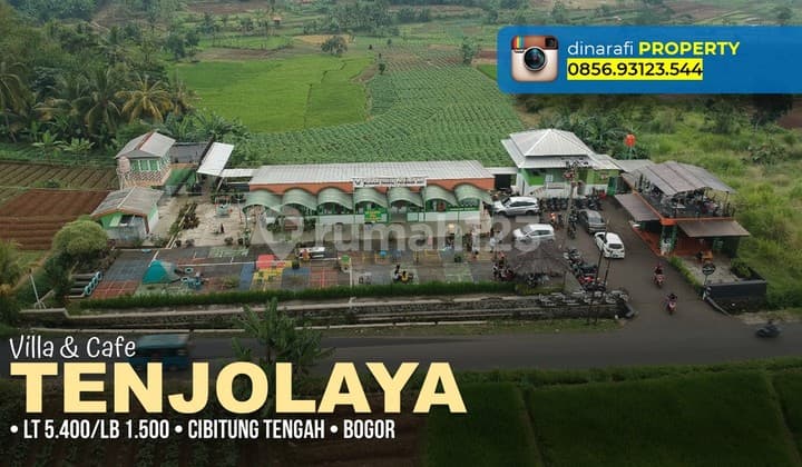 Business Space Villa and Cafe in Tenjolaya, Bogor, 1,500 M, Good SHM.