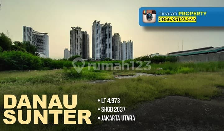 Tanah di Jalan Sunter Muara Baru, Jakarta Utara HGB 4.973 m²