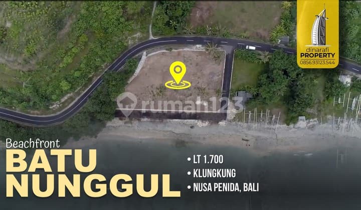 Tanah Beach Front Siap Bangun Nusa Penida, Klungkung 1.700 m²