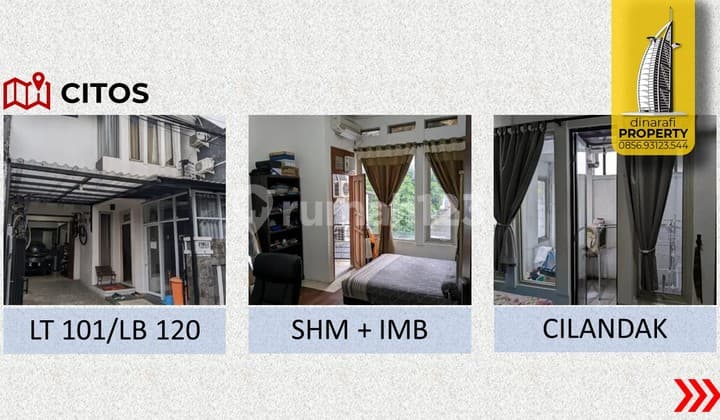 Rumah Murah 2 Lantai Belakang Citos, Cilandak, Jakarta Selatan