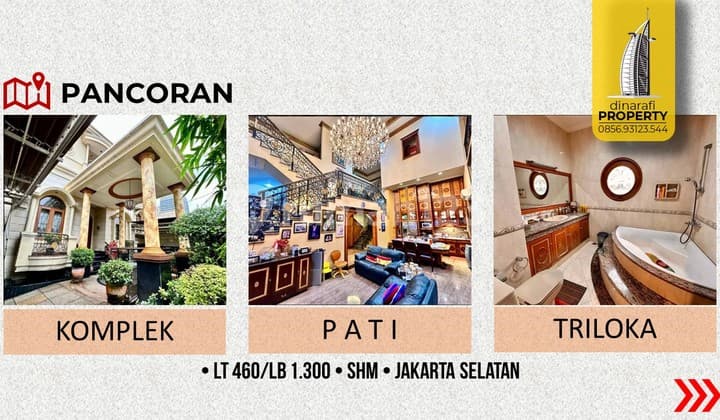 Rumah 3 Lantai Bagus SHM di Triloka, Pancoran Jakarta Selatan