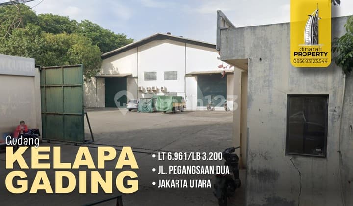 Gudang di Jalan Pegangsaan Dua, Jakarta Utara 3.200 m Bagus SHM