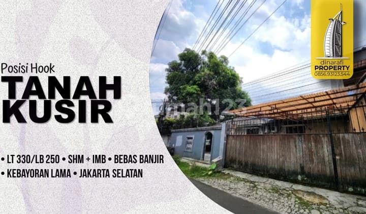 Rumah Hook LT 330 M2 Tanah Kusir Kebayoran Lama Jakarta Selatan