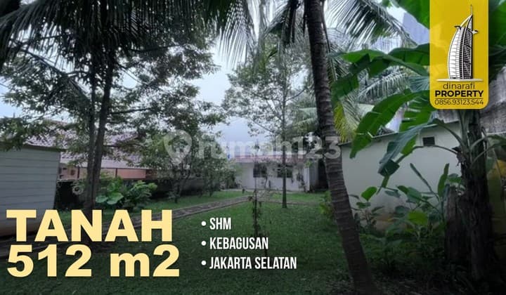 Tanah Dalam Komplek 512 m2 SHM Kebagusan, Jakarta Selatan
