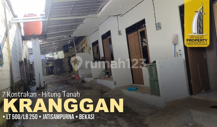 7 Kontrakan Hitung Tanah Pasar Kranggan, Jatisampurna, Bekasi.