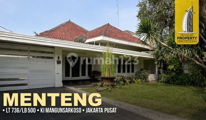 Rumah Mewah Asri Jalan Ki Mangunsarkoro Menteng Jakarta Pusat