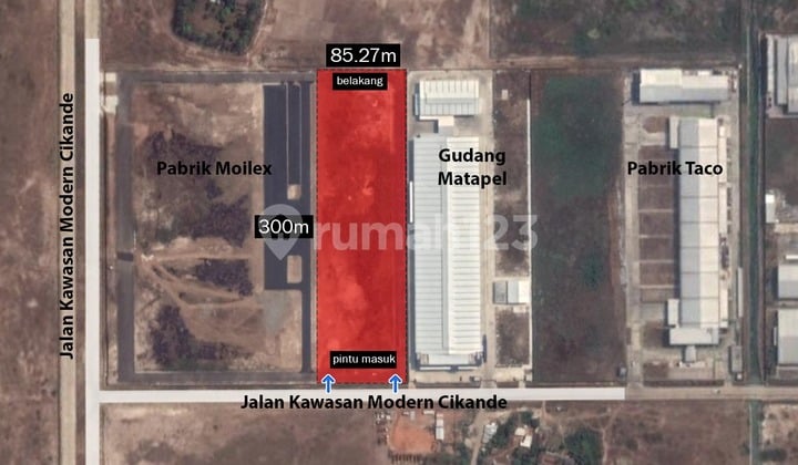 Dijual tanah dikawasan industri cikande serang tanah kotak