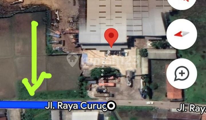 Tanah Industri Di Jalan Raya Curug Bentuk Kotak Tangerang