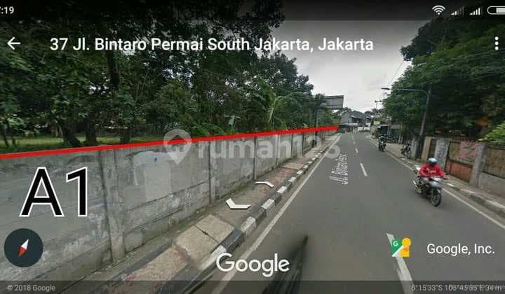 Tanah Bintaro Jak Sel Samping Tol Dekat Bintaro Park View