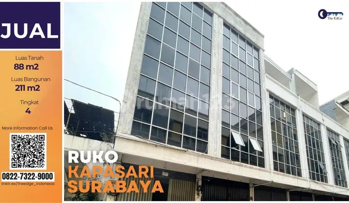 Ruko Kapasari Surabaya Pusat - Dekat Rs Adi Husada, 4 Lantai