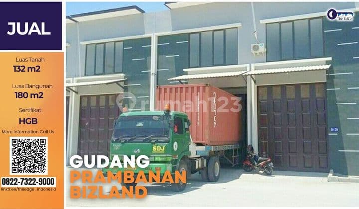Gudang 180 M² Prambanan Bizland Gresik - 2 Menit Dari Tol Cermek