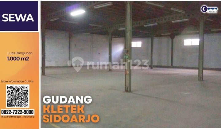 Gudang 1.000 M² Kletek Taman Sidoarjo Siap Pakai - The Edge