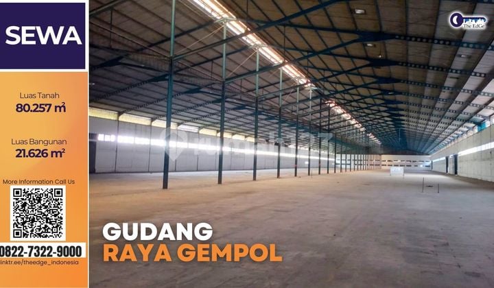 Gudang Gempol Sidoarjo Luas & Siap Pakai, Cocok Produksi Besar