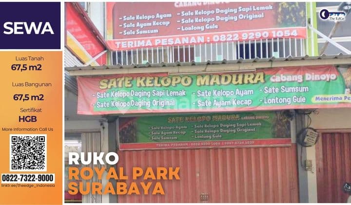 Ruko 2 Lantai Royal Park Residence - Harga 1,6 M-An! The Edge