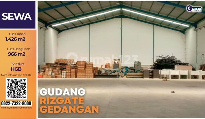Gudang Strategis Gedangan Sidoarjo Luas Tanah 1.426 M² Siap Pakai