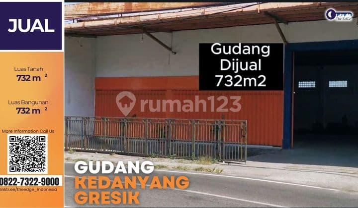 Gudang SHM Kedanyang Gresik - 14 Menit Tol Kebomas, Siap Pakai