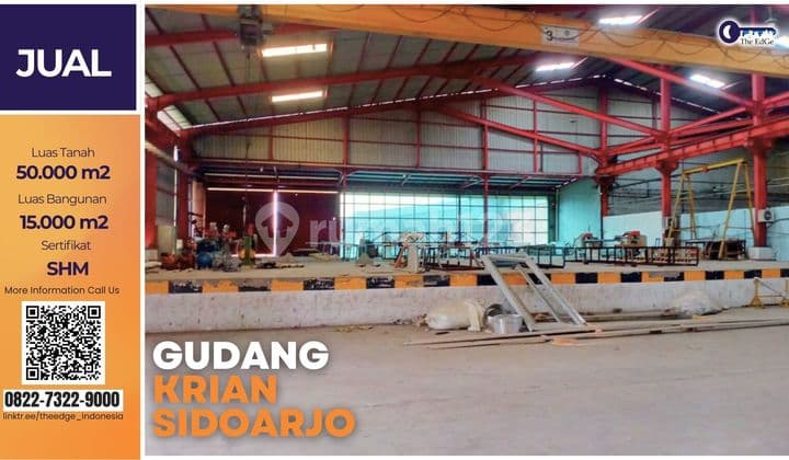 Gudang 15.000 M² Dekat By Pass Krian Sidoarjo Akses Kontainer & SHM - The Edge