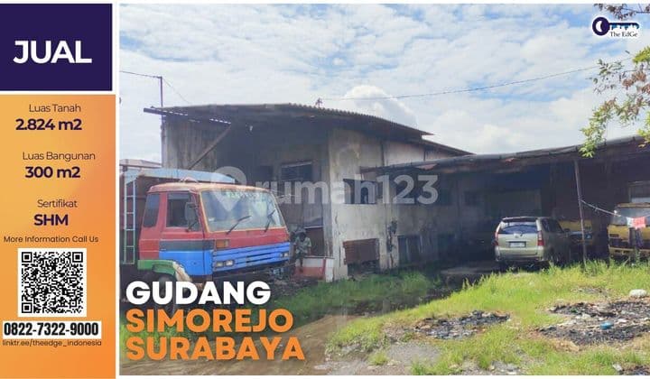 Gudang Demak Surabaya SHM | LT 2.824 M² | Harga 4 Jt/M²