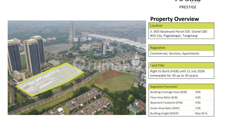For Sale Tanah Commercial Lokasi Emas Bsd Land