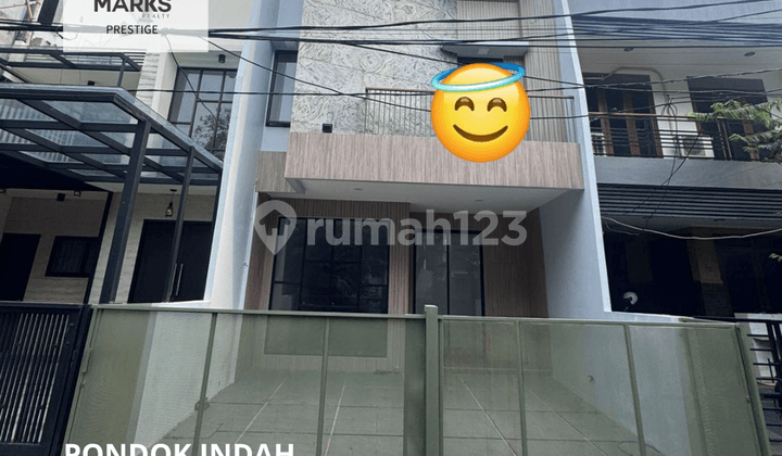 DIJUAL RUMAH BANGUNAN BARU DEKAT KE PIM & DEPAN TAMAN JL ALAM ELOK PONDOK INDAH JAKARTA SELATAN
