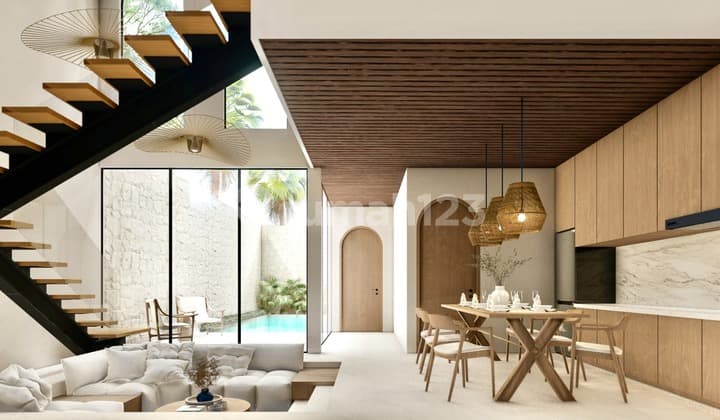 Villa Mediteranian Semi Furnished 3BR Lokasi Dekat Beach Balangan