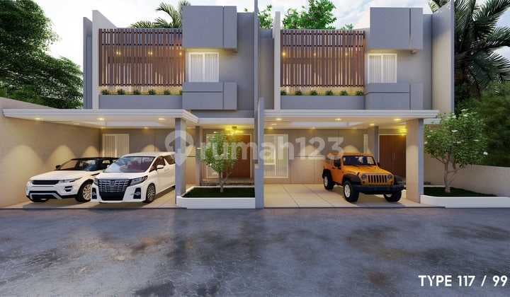 Rumah Mewah 2 Lantai Design Menarik di Magelang Kota