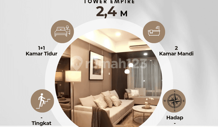 Apartmen Full Furnished Mewah Tower Empire