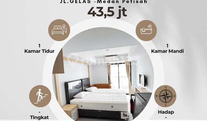 Apartmen Full Furnished City View De Prima