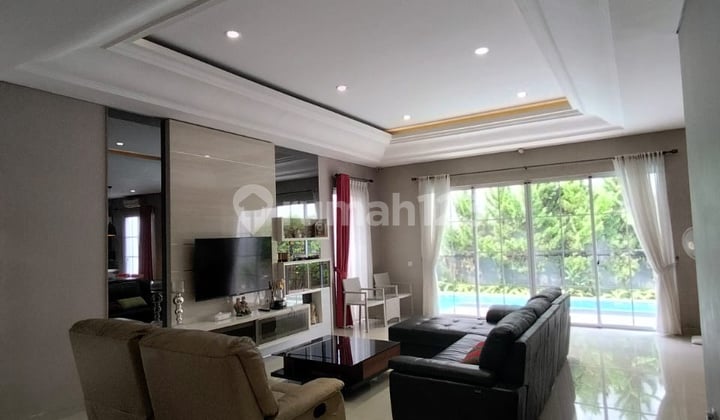 Sewa Rumah Mewah Furnish di BSD De Park Cajuputi Siap Huni