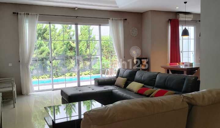 Sewa Rumah Mewah Furnish di BSD De Park De Maja 3 Kamar