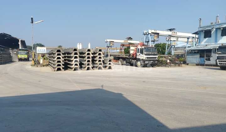 Tanah Pergudangan Raya Cakung Cilincing Lahan Sudah di Cor Beton Sampai Tonase 100 Ton