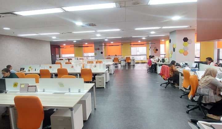 Sewa Kantor Sdh Ada Partisi 644 m2 di Menara Thamrin, Hrg Nego