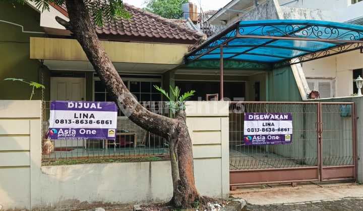 Disewakan rumah satu lantai semi furnished di Perumahan Jatiwarna Indah yang cocok untuk orang tua atau pasangan muda