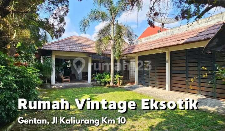 Exotic Klaksi House 837 M² Spacious. Strategic Location on Jl Kaliurang Km 10. Suitable for Cafe/Homestay/Etc.