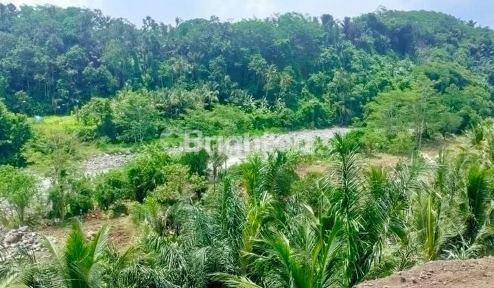 Land View of river valley in Sidemen area, Karangasem