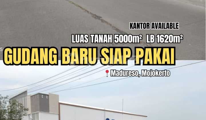 Gudang Premium Siap Pakai Madureso Mojokerto Dekat Driyorejo Sumo Bebas Banjir