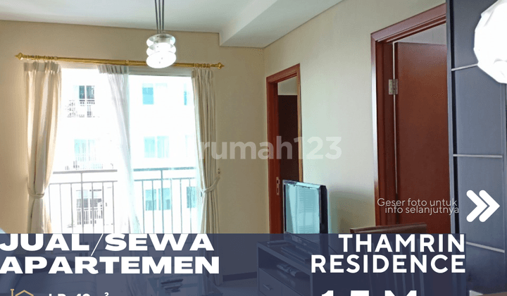 Tanah Abang Central Jakarta Thamrin Residence Apartment For Sale Rent