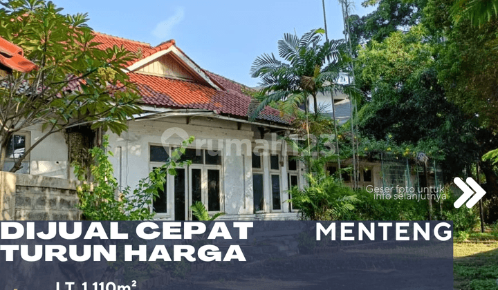 For Sale Old Type A Ready-to-Build House in Menteng Area Price Reduced