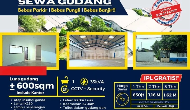 Karawaci Imam Bonjol Warehouse Ls 600 Height Free IPL Min Lease 2 Years Karawaci Imam Bonjol Warehouse Ls 600 Height Free IPL Min Lease 2 Years