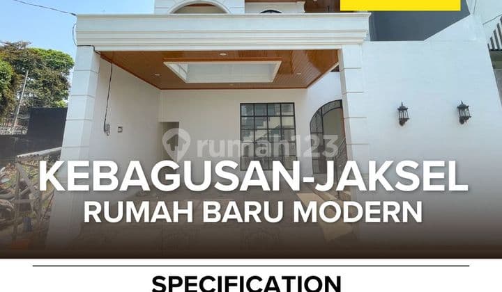 For Sale Rumah Baru Modern di Kebagusan Jakarta Selatan