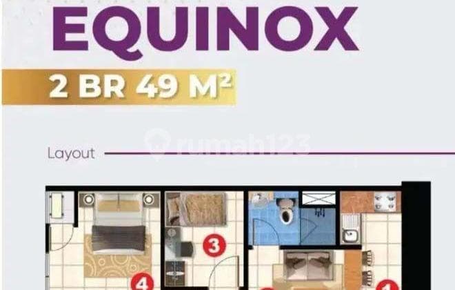 Disewakan Apartemen 2br Full Furnished Di Menara Jakarta