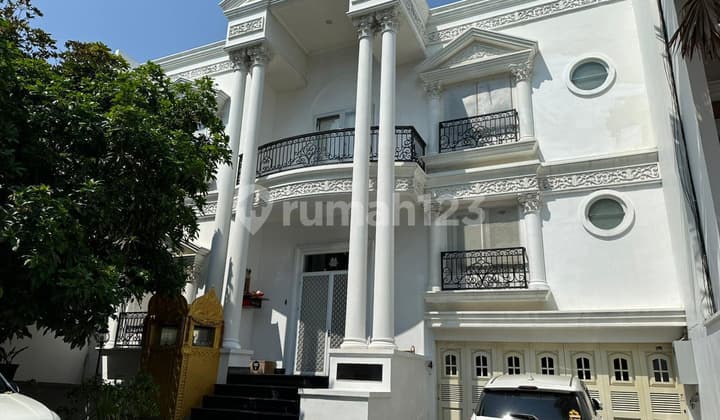 Rumah Mewah Mediterania Boulevard PIK Hoek Full Marmer 2,5Lt 14x18 4+2KT