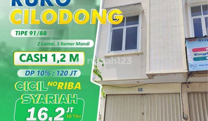Ruko Dijual di Cilodong Depok, Pinggir Jalan Kpr Syariah Dp 10