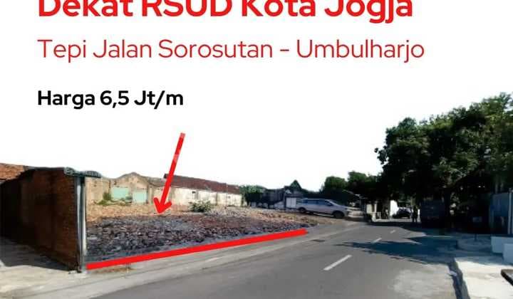 Tanah Tepi Jalan Sorosutan Umbulharjo Kota Jogja SHM Ready