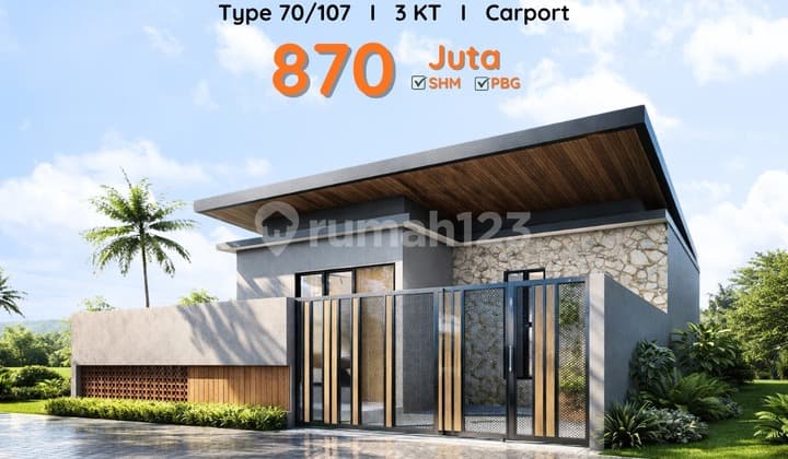 View Merapi Rumah Kontemporer Jogja, Comfortable Residence on Jl. Kaliurang