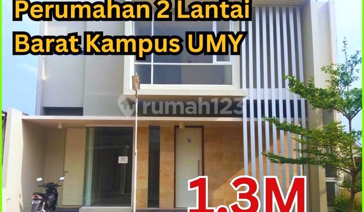 Murah 2 Lantai Rumah Dijual Barat Kampus UMY Jogja