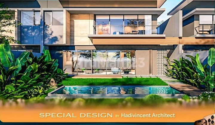 Rumah Cluster Bharata PIK2 UK 15x35, View Danau, Harga Perdana diskon 8%