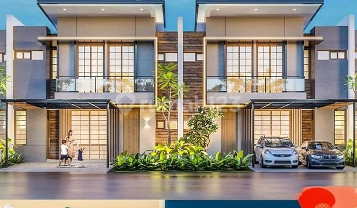 DIJUAL RUMAH OKINAWA PIK2, UK 10X18 2 LT, PRIVATE POOL, ZEN INNERCOURT & SPACIOUS TERRACE