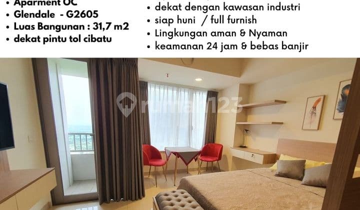 Dijual Apartment Glendale Tipe Studio Siap Huni Orange County Lippo Cikarang